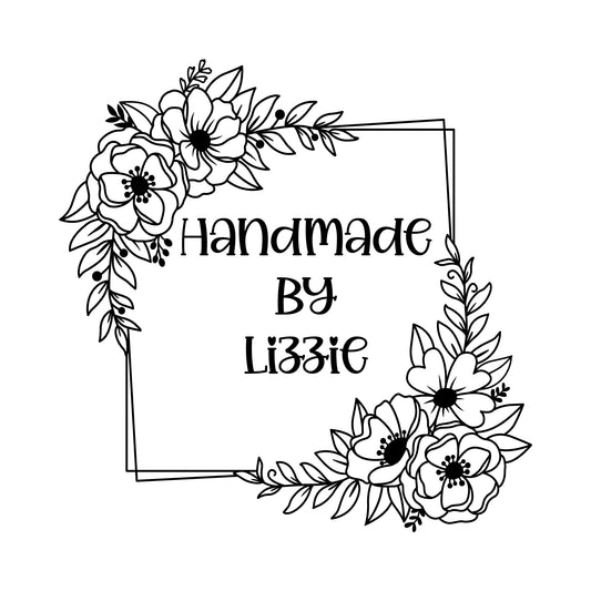 Personalised Laser Rubber Stamps - Handmade By: Flower Corner Square