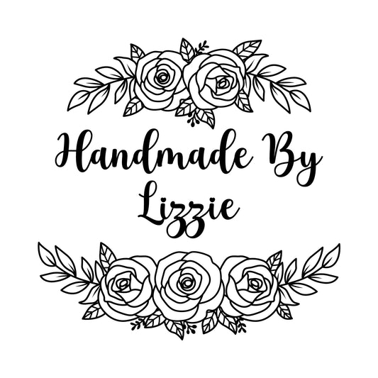 Personalised Laser Rubber Stamps - Handmade By: Rose Border