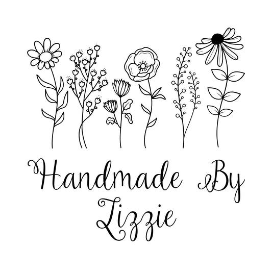 Personalised Laser Rubber Stamps - Handmade By: Wildflowers