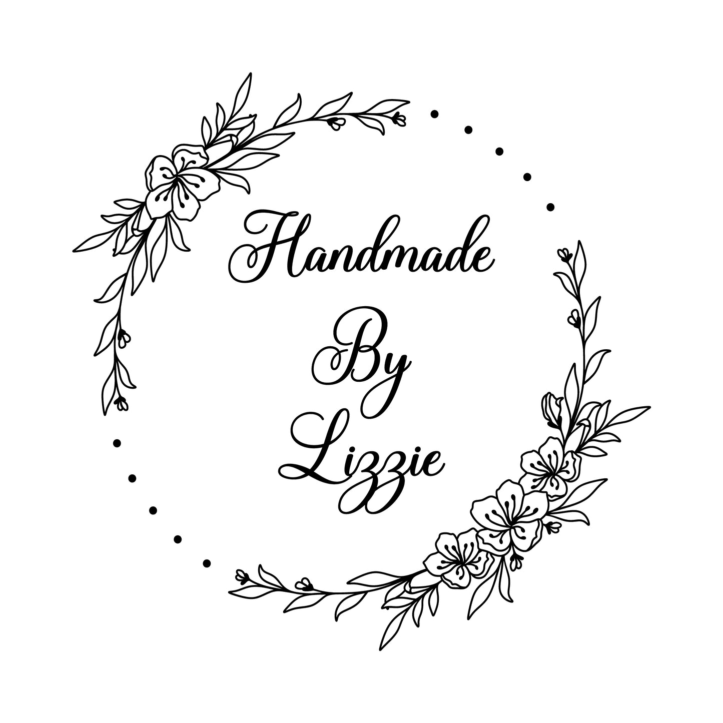 Personalised Laser Rubber Stamps - Handmade By: Flower Circle