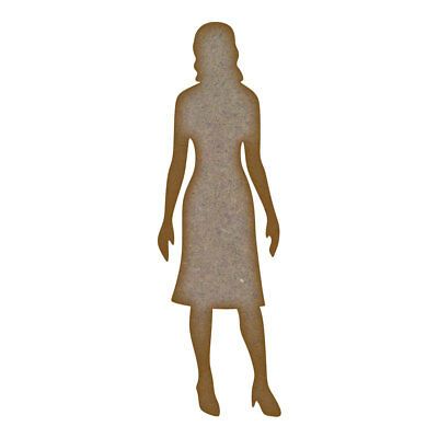 Lady MDF Laser Cut Craft Blanks in Various Sizes