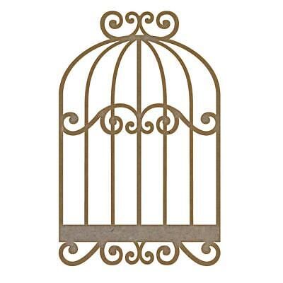 Bird Cage (Design 2) MDF Laser Cut Craft Blanks in Various Sizes