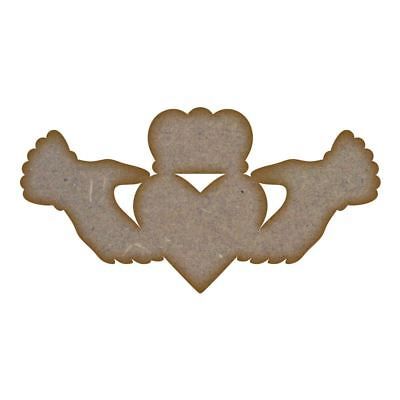 Claddagh MDF Laser Cut Craft Blanks in Various Sizes
