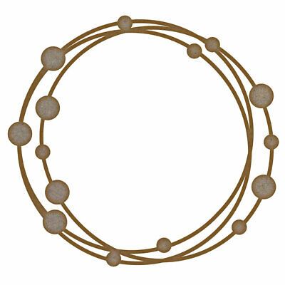 Circle Dot Frame MDF Laser Cut Craft Blanks in Various Sizes