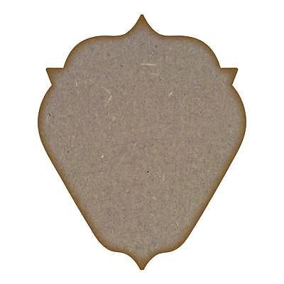 MDF Craft Blank Shape Plaque (Design 2) MDF Laser Cut Craft Blanks in Various Sizes