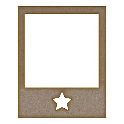 Retro Photo Frame - Star MDF Laser Cut Craft Blanks in Various Sizes