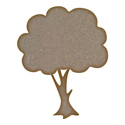 Tree (Design 2) MDF Laser Cut Craft Blanks & Shapes in Various Sizes