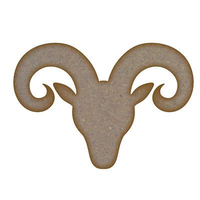 Rams Head MDF Laser Cut Craft Blanks in Various Sizes – Fairydust Craft ...