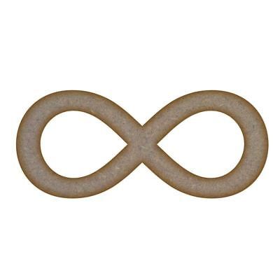 Infinity Sign MDF Laser Cut Craft Blanks in Various Sizes