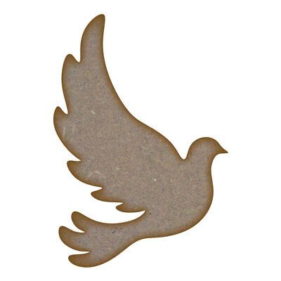 Dove MDF Laser Cut Craft Blanks in Various Sizes