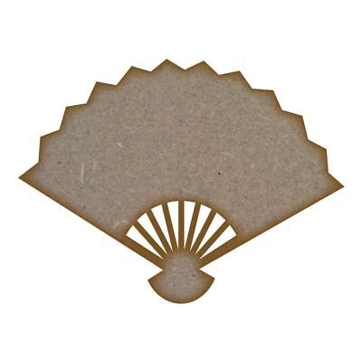 Fan MDF Laser Cut Craft Blanks in Various Sizes