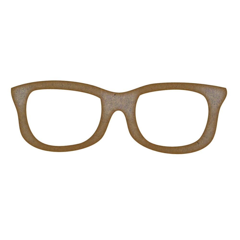 Glasses MDF Laser Cut Craft Blanks in Various Sizes