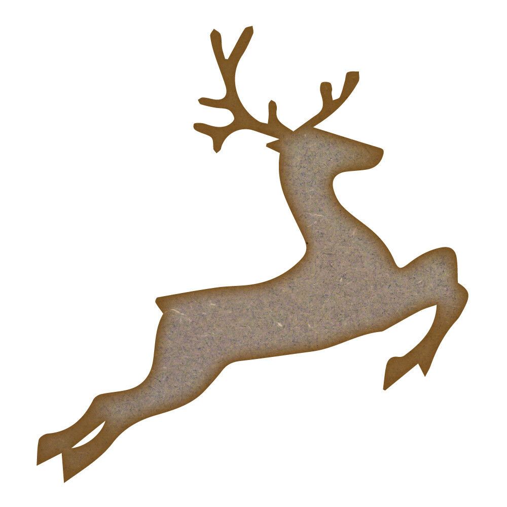 Reindeer - MDF Laser Cut Craft Blanks in Various Sizes