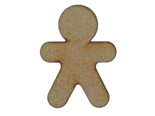 Gingerbread Man MDF Laser Cut Craft Blanks in Various Sizes