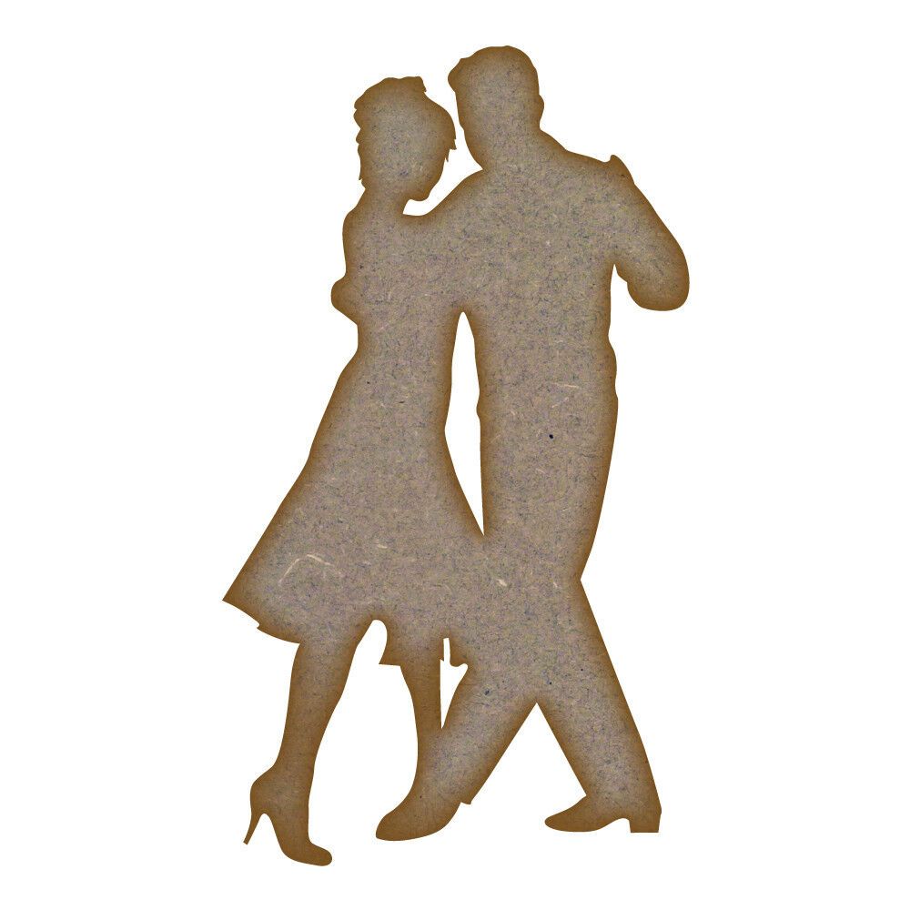 Dancing Couple MDF Laser Cut Craft Blanks in Various Sizes