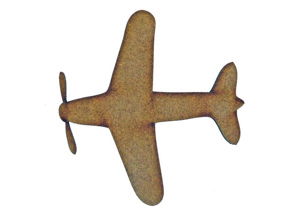 Aeroplane MDF Laser Cut Craft Blanks in Various Sizes