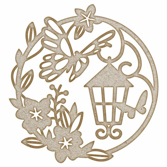 Butterfly & Flowers MDF Laser Cut Craft Blanks in Various Sizes