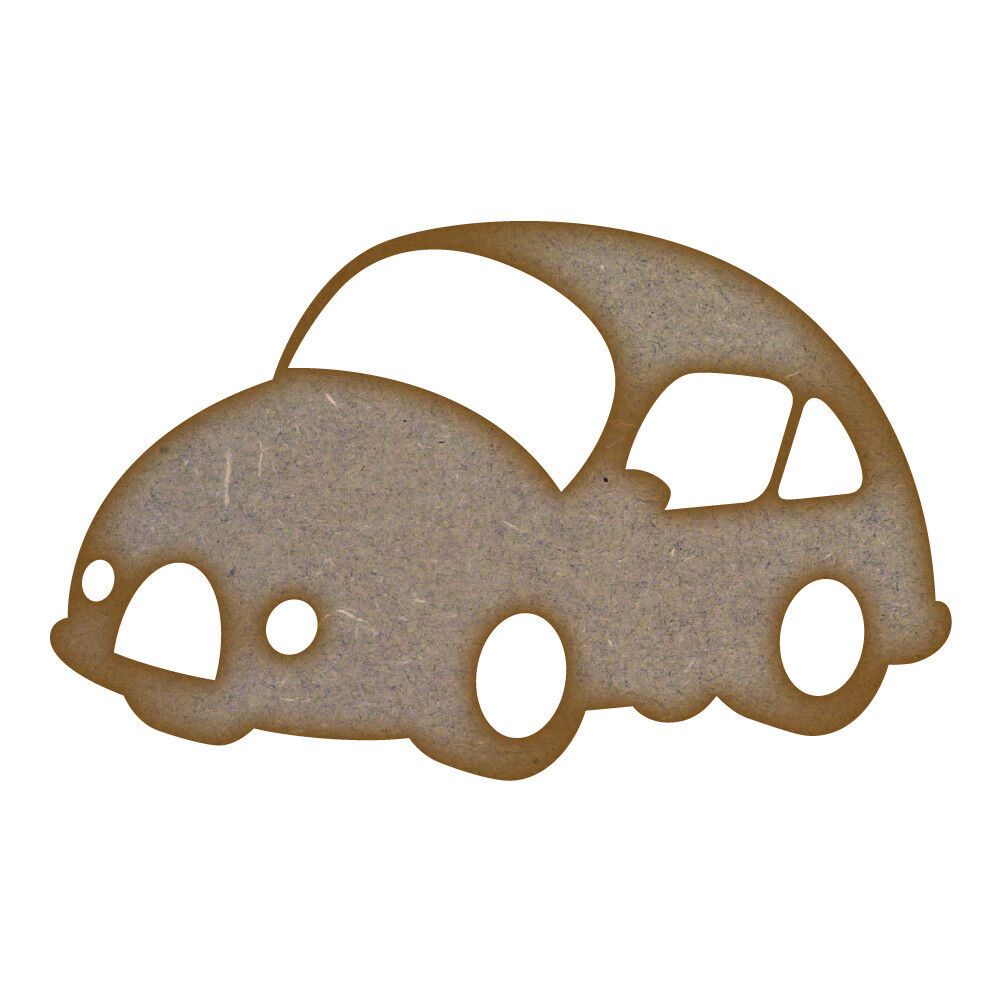 Car (Design 2) MDF Laser Cut Craft Blanks in Various Sizes