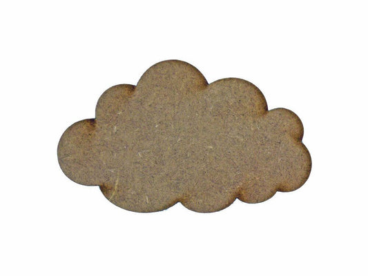 Cloud MDF Laser Cut Craft Blanks in Various Sizes