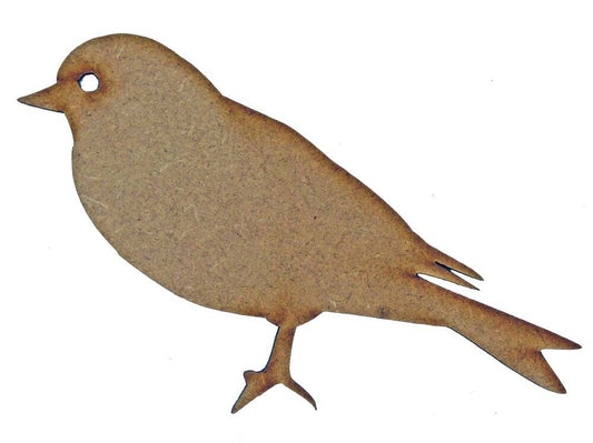 Bird (Design 1) MDF Laser Cut Craft Blanks in Various Sizes