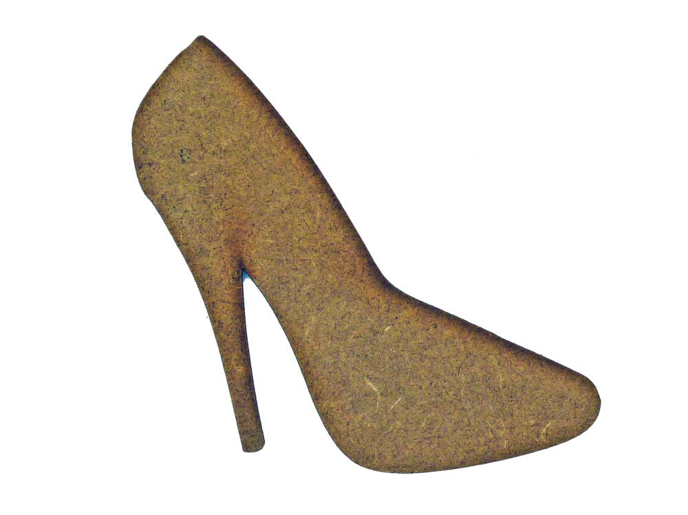 Shoes MDF Laser Cut Craft Blanks in Various Sizes (90mm x 87mm)