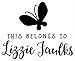 Personalised Laser Rubber Stamp - Belongs To: Butterfly