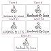 Personalised Rubber Stamp - Mini - Handmade by: Crystals - 30x20mm