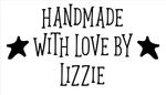 Personalised Laser Rubber Stamp - Handmade By: Star
