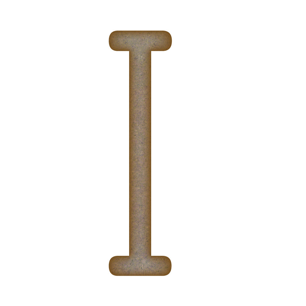 Letter I MDF Laser Cut Craft Blanks in Various Sizes (mm x 90mm)
