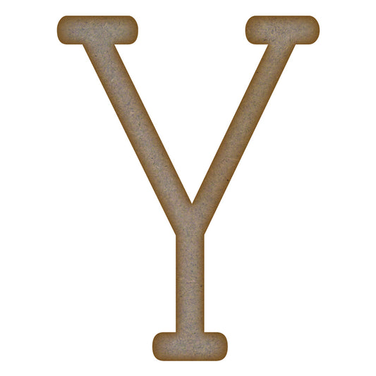 Letter Y MDF Laser Cut Craft Blanks in Various Sizes (mm x 90mm)