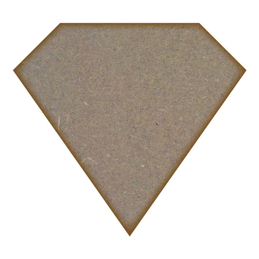 Diamond MDF Laser Cut Craft Blanks in Various Sizes