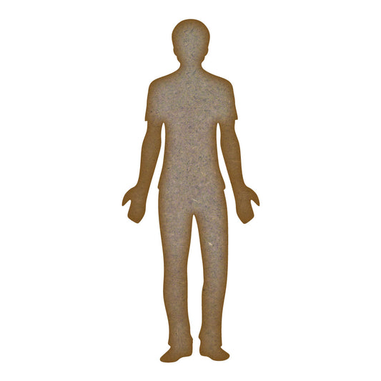Man 2 MDF Laser Cut Craft Blanks in Various Sizes