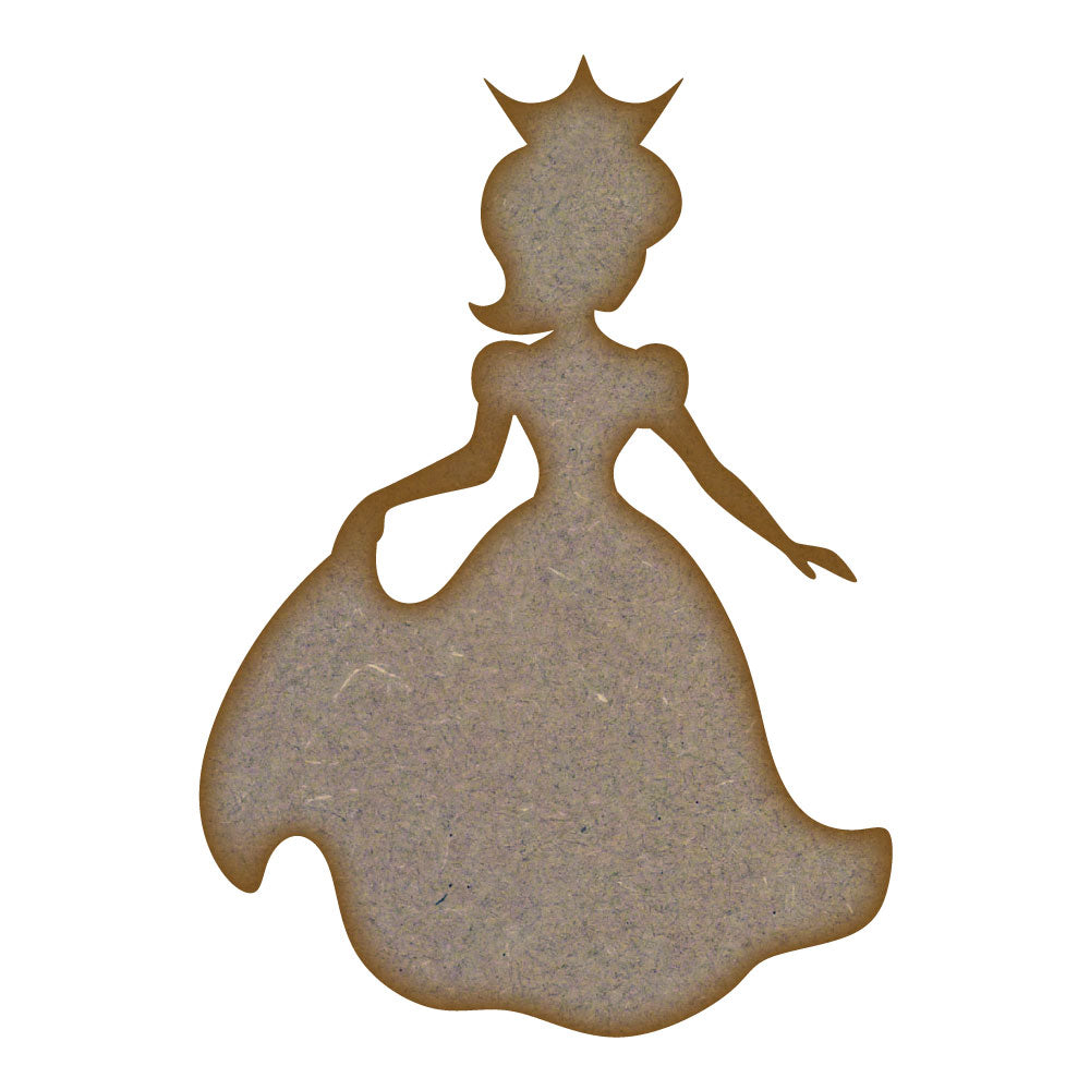Princess 2 MDF Laser Cut Craft Blanks in Various Sizes