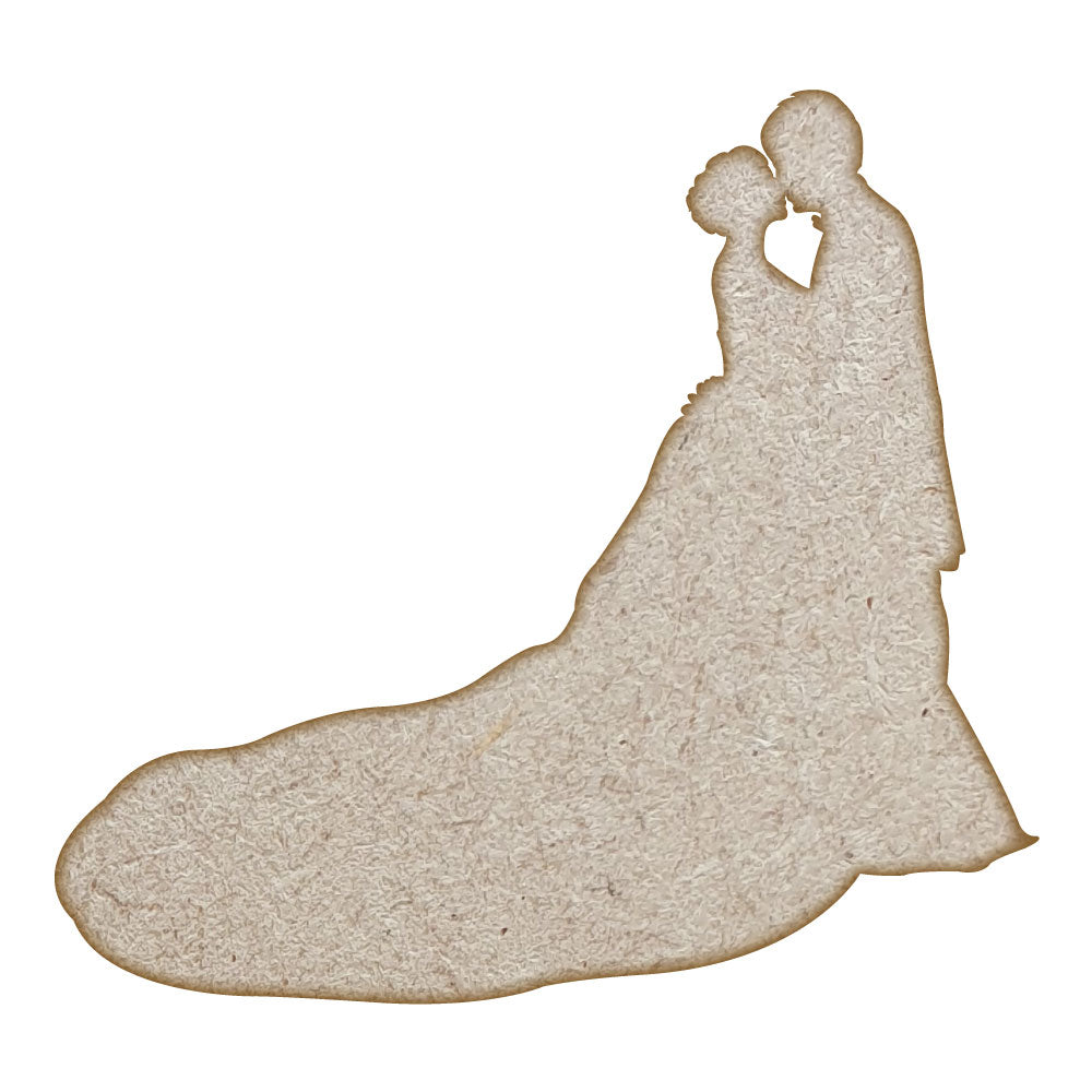 Wedding Couple (Design 7) MDF Laser Cut Craft Blanks in Various Sizes